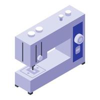 ícone da máquina de costura, estilo isométrico vetor