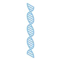 ícone de DNA de nanotecnologia, estilo isométrico vetor