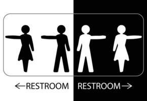 banheiro apontando para sinais de banheiro, ícones vetoriais de banheiro, banheiro vetor