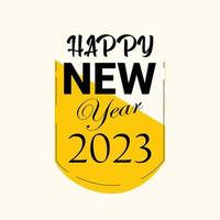 cartão de feliz ano novo, banner, postagem de ano novo vetorial vetor