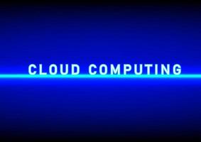 texto de fundo abstrato conceito de computação em nuvem informações de dados em uma rede de nuvem, ilustração vetorial vetor
