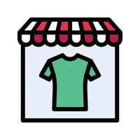 ilustração vetorial de loja de roupas em ícones de icons.vector de qualidade background.premium para conceito e design gráfico. vetor