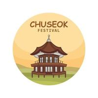celebração do festival chuseok vetor