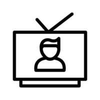 ilustração vetorial de televisão do usuário em um icons.vector de qualidade background.premium para conceito e design gráfico. vetor