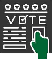 votar design de ícone criativo vetor