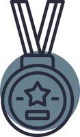 design de ícone criativo de medalha vetor