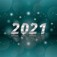 prata brilhante 2021 ano novo