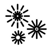 ícone de fogos de artifício. símbolo de elemento simples para design de modelo. pode ser usado para site e aplicativo móvel. vetor. vetor