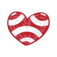 ilustrações vetoriais de ícones de cor de coração. vetor