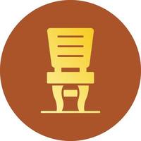 design de ícone criativo de cadeira vetor