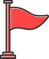 design de ícone criativo de bandeira vetor
