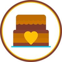 design de ícone de vetor de bolo de casamento