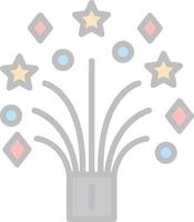 design de ícone de vetor de fogos de artifício de casamento