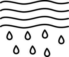 ícone de linha de água vetor