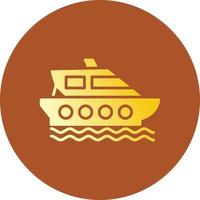 design de ícone criativo de navio vetor