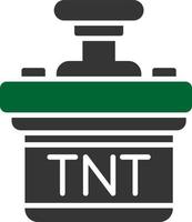 design de ícone criativo tnt vetor