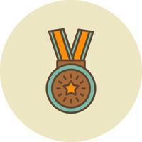 design de ícone criativo de medalha vetor