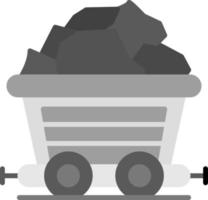 design de ícone criativo de carvão vetor