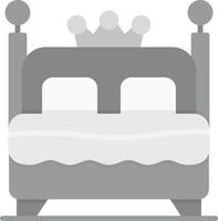 design de ícone criativo de cama de casal vetor