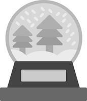 design de ícone criativo de bola de neve vetor