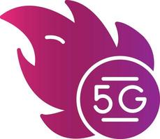 design de ícone criativo 5g vetor