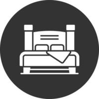 design de ícone criativo de cama de casal vetor