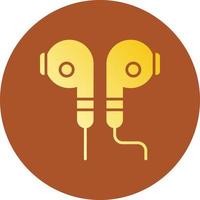 design de ícone criativo de fones de ouvido vetor