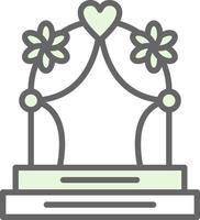design de ícone de vetor de arco de casamento