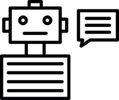 design de ícone de vetor de chatbot