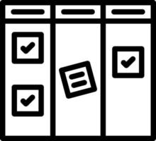 design de ícone vetorial kanban vetor