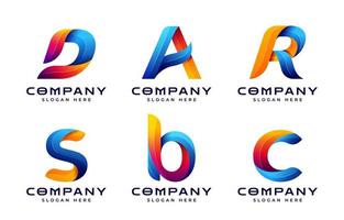 logotipo do alfabeto 3d
