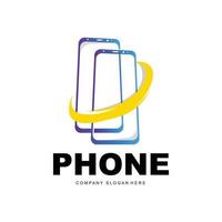 logotipo do smartphone, vetor de eletrônicos de comunicação, design de telefone moderno, para símbolo de marca da empresa