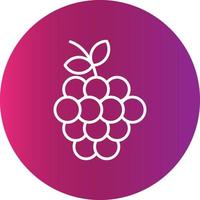 ícone criativo de uvas vetor