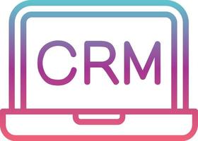 ícone do vetor crm