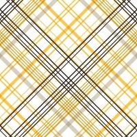 O tecido sem costura com padrões xadrez é um tecido estampado que consiste em faixas cruzadas, horizontais e verticais em várias cores. os tartans são considerados um ícone cultural da Escócia. vetor
