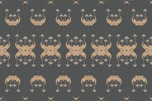 tecido étnico ikat batik têxtil sem costura padrão design de vetor digital para impressão saree kurti borneo tecido borda escova símbolos amostras algodão