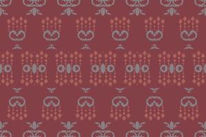 étnico ikat floral batik têxtil padrão sem costura design de vetor digital para impressão saree kurti borneo tecido borda escova símbolos amostras roupas de festa