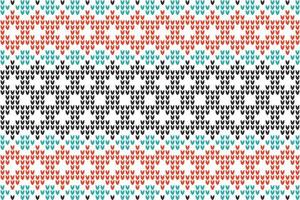 pontos de crochê o padrão é feito de fio acrílico multicolorido brilhante. motivos africanos. vetor
