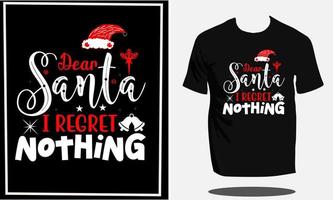 design de camiseta de natal ou vetor de natal e design de camiseta de tipografia de natal