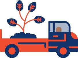 design de ícone criativo de caminhão de entrega vetor