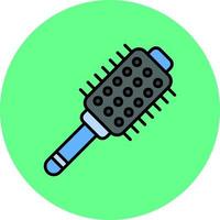 design de ícone criativo de escova de cabelo vetor