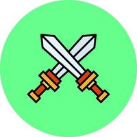 design de ícone criativo de espada vetor