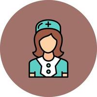 design de ícone criativo de enfermeira vetor