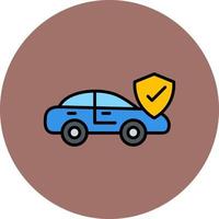 design de ícone criativo de seguro de carro vetor