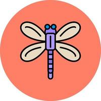 design de ícone criativo de libélula vetor