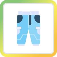 design de ícone criativo de calça de esqui vetor