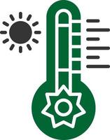 design de ícone criativo de temperatura quente vetor