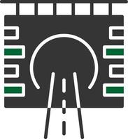 design de ícone criativo de túnel vetor