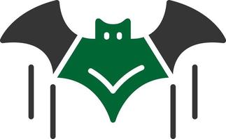 design de ícone criativo de morcego vetor