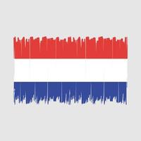 escova de bandeira da holanda vetor